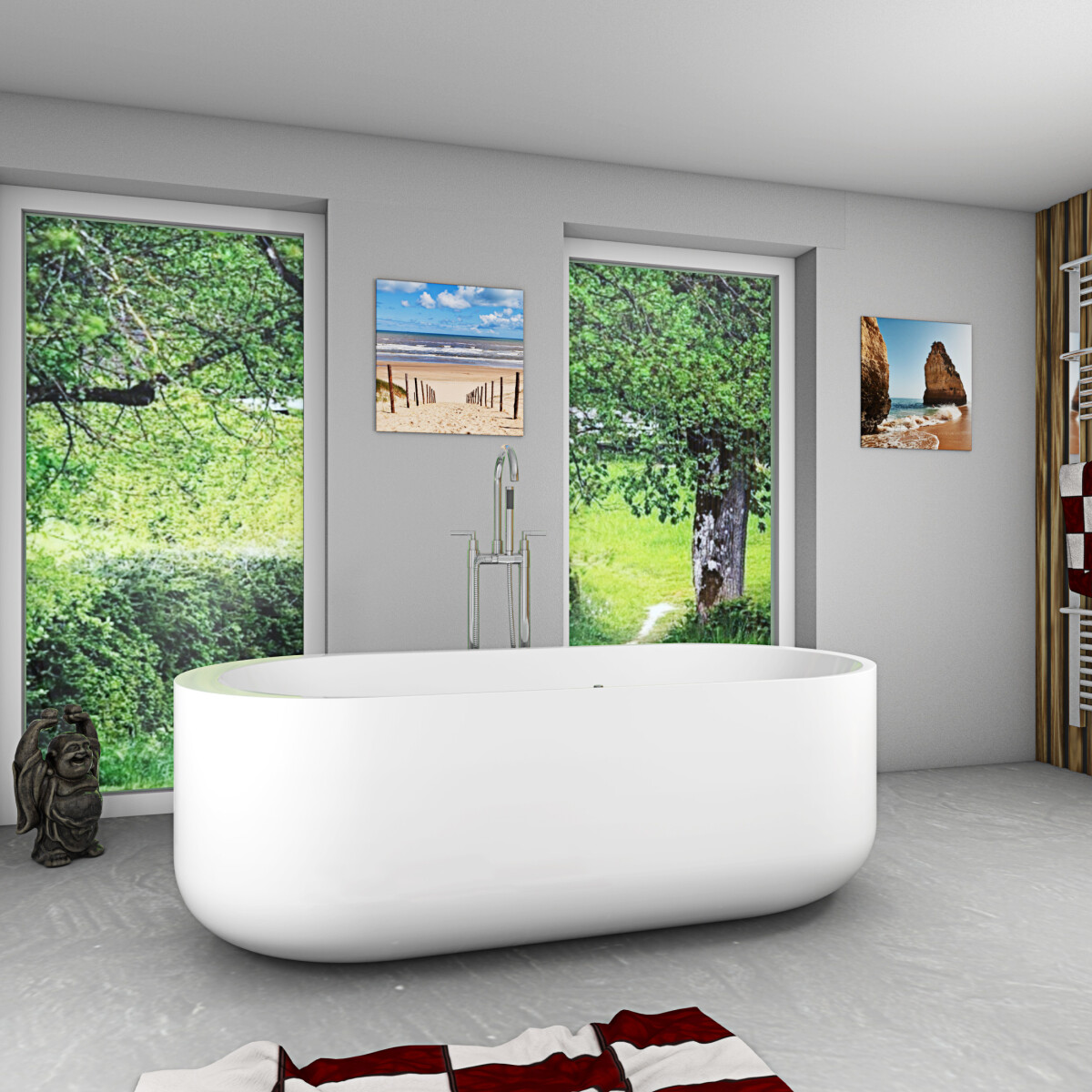 freistehende Badewanne Wanne Whirlpool F box