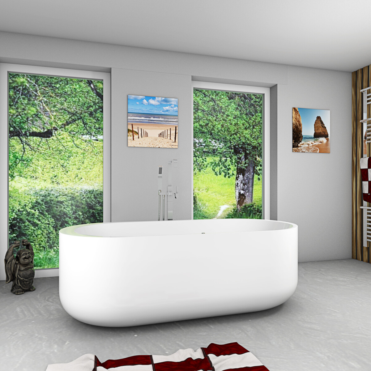 freistehende Badewanne Wanne Whirlpool F box