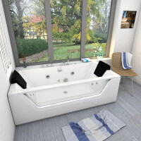 Whirlpool mit Reinigungsfunktion Pool Badewanne Wanne AcquaVapore W83-A 90x180 ohne +0.-€
