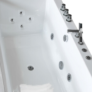 Whirlpool with cleaning function Pool Bathtub Bathtub AcquaVapore w83-b 180x90 without +0.-€