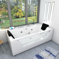 Whirlpool mit Reinigungsfunktion Pool Badewanne Wanne AcquaVapore W83-C 180x90 ohne +0.-€