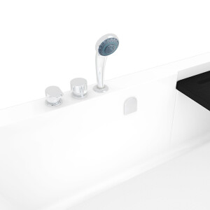 Seniorendusche und Sitzwanne Kombination Wanne mit Tür S15D-EH-L-ALL 160x85x215cm