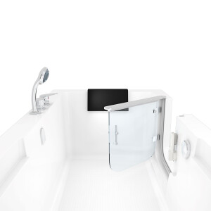 Seniorendusche und Sitzwanne Kombination Wanne mit Tür S15D-EH-R-ALL 85x160x215cm