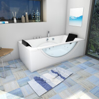 Whirlpool pool bathtub corner tub tub w81-c 180x90cm with color light therapy