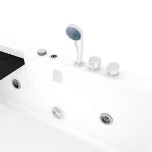Seniorendusche Kombi Duschkabine Whirlpool Seniorenwanne mit Tür S15D-WP-EH-R-ALL 85x160x215 cm