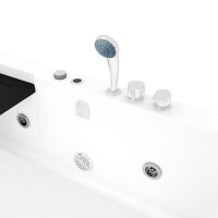 Seniorendusche Kombi Duschkabine Whirlpool Seniorenwanne mit Tür S15D-WP-EH-R-ALL 85x160x215 cm