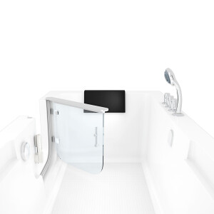 Seniorendusche und Sitzwanne Kombination Wanne mit Tür S15D-TH-L-ALL 160x85x215cm
