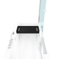Seniorendusche und Sitzwanne Kombination Wanne mit Tür S15D-TH-L-ALL 160x85x215cm