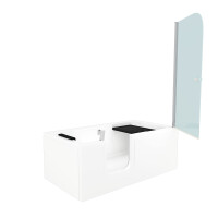 Seniorendusche und Sitzwanne Kombination Wanne mit Tür S15D-L-ALL 160x85x215cm