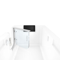 Seniorendusche und Sitzwanne Kombination Wanne mit Tür S15D-L-ALL 160x85x215cm