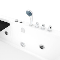 Seniorendusche Kombi Duschkabine Whirlpool Seniorenwanne mit Tür S15D-WP-TH-R-ALL 85x160x215 cm