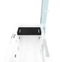 Seniorendusche Kombi Duschkabine Whirlpool Seniorenwanne mit Tür S15D-WP-L-ALL 160x85x215 cm