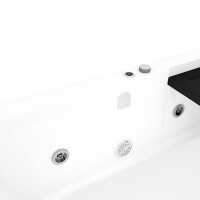 Seniorendusche Kombi Duschkabine Whirlpool Seniorenwanne mit Tür S15D-WP-L-ALL 160x85x215 cm