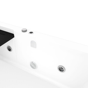 Seniorendusche Kombi Duschkabine Whirlpool Seniorenwanne mit Tür S15D-WP-R-ALL 85x160x215 cm