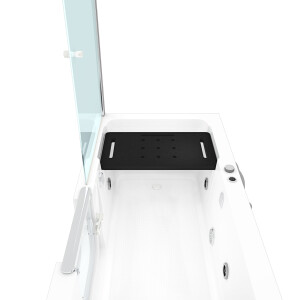 Seniorendusche Kombi Duschkabine Whirlpool Seniorenwanne mit Tür S15D-WP-R-ALL 85x160x215 cm