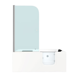 Seniorendusche Kombi Duschkabine Whirlpool Seniorenwanne mit Tür S15D-WP-R-ALL 85x160x215 cm