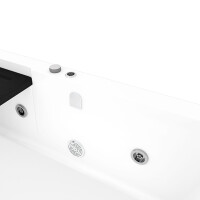 Seniorendusche Kombi Duschkabine Whirlpool Seniorenwanne mit Tür S15D-WP-R-ALL 85x160x215 cm