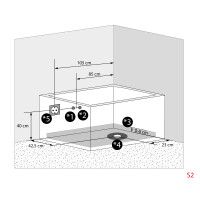 Whirlpool Seniorenwanne mit Tür S15WP-L-ALL 160x85cm