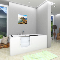 Seniorenwanne mit Tür S15-L-ALL 160x85cm