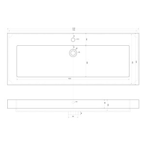 Waschbecken, Waschtisch, DIY 120cm