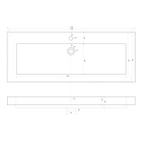 Waschbecken, Waschtisch, DIY 120cm
