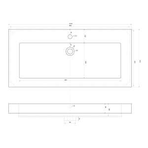 Waschbecken, Waschtisch, DIY DIY 100cm