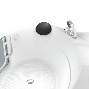 Pool Badewanne Eckwanne Wanne S60-EH 140x140cm mit Tür Walk-in-Pool