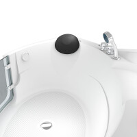 Pool Badewanne Eckwanne Wanne S60-EH 140x140cm mit Tür Walk-in-Pool