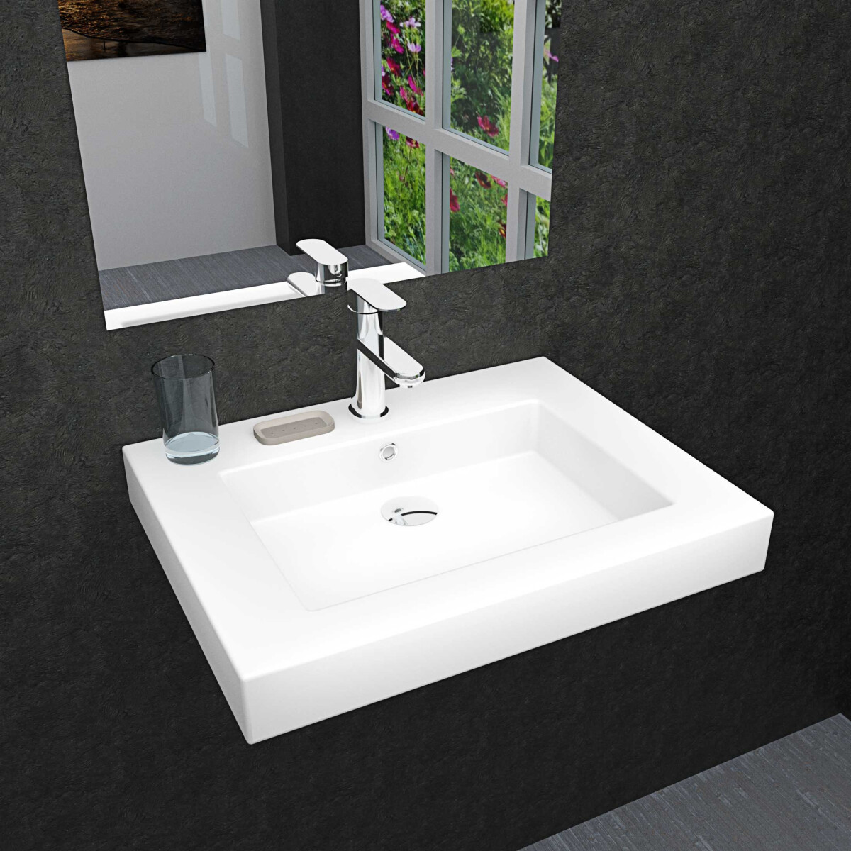 Waschbecken, Waschtisch, DIY 60cm