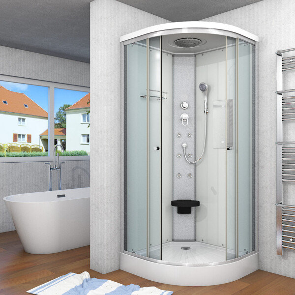 Shower enclosure prefabricated shower shower d10-00t0-ec 80x80