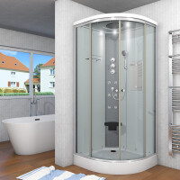 Dusche Komplettkabine D10-00T1 80x80 cm ohne 2K Scheiben Versiegelung