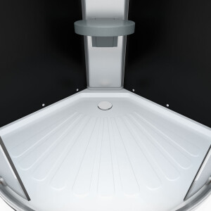 Dusche Komplettkabine D10-03M0-EC 80x80 cm mit 2K Scheiben Versiegelung