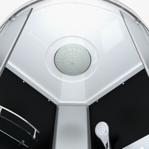 Duschkabine Fertigdusche Dusche Komplettkabine D10-03M0-EC 80x80cm MIT 2K Scheiben Versiegelung
