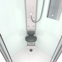 Dusche Komplettkabine D10-10T1-EC 90x90 cm mit 2K Scheiben Versiegelung