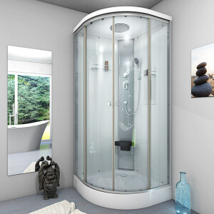 Dusche Komplettkabine D10-20T0 100x100 cm ohne 2K Scheiben Versiegelung