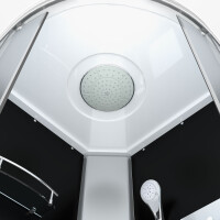 Duschkabine Fertigdusche Dusche Komplettkabine D10-23M1-EC 100x100cm MIT 2K Scheiben Versiegelung
