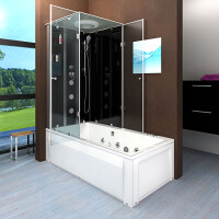 Whirlpool Dusche Kombination K05-R00-WP 90x180 cm ohne 2K Scheiben Versiegelung