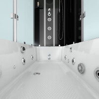 Whirlpool Dusche Kombination K05-R30-WP-EC 90x180 cm mit 2K Scheiben Versiegelung