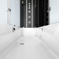 Dusche Wanne Kombination K05-R33 90x180 cm ohne 2K Scheiben Versiegelung