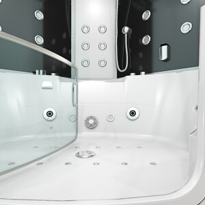 Dampfdusche Whirlpool Dusche Duschkabine K60-SW-TH-SC 140x140cm