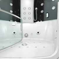 Dampfdusche Whirlpool Dusche Duschkabine K60-SW-TH-SC 140x140cm