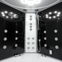 Dampfdusche Whirlpool Dusche Duschkabine K60-SW-TH-SC 140x140cm