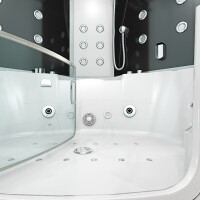 Steam shower whirlpool shower shower enclosure k60-sw-th-ec-sc 140x140cm