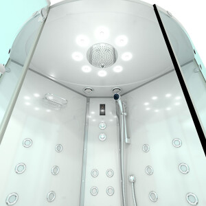 Steam shower whirlpool shower shower enclosure k60-ws-eh-sc 140x140cm