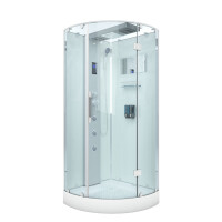 AcquaVapore d37-20r0 Shower Shower cubicle complete shower cubicle 100x100 without 2k pane sealing