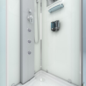 AcquaVapore d37-20r2-ec Shower Steam shower Shower cubicle 100x100 with 2k pane sealing