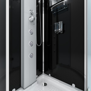 AcquaVapore D37-23R0-EC Dusche Duschtempel Komplett Duschkabine 100x100 MIT 2K Scheiben Versiegelung