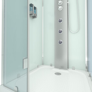 Duschkabine Dusche D38-00L1 80x80 cm ohne 2K Scheiben Versiegelung