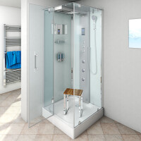 Shower enclosure shower d38-00l1-ec White 80x80