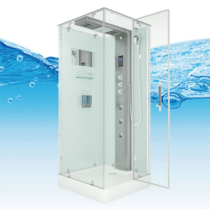 Duschkabine Dusche D38-00R1 80x80 cm ohne 2K Scheiben Versiegelung